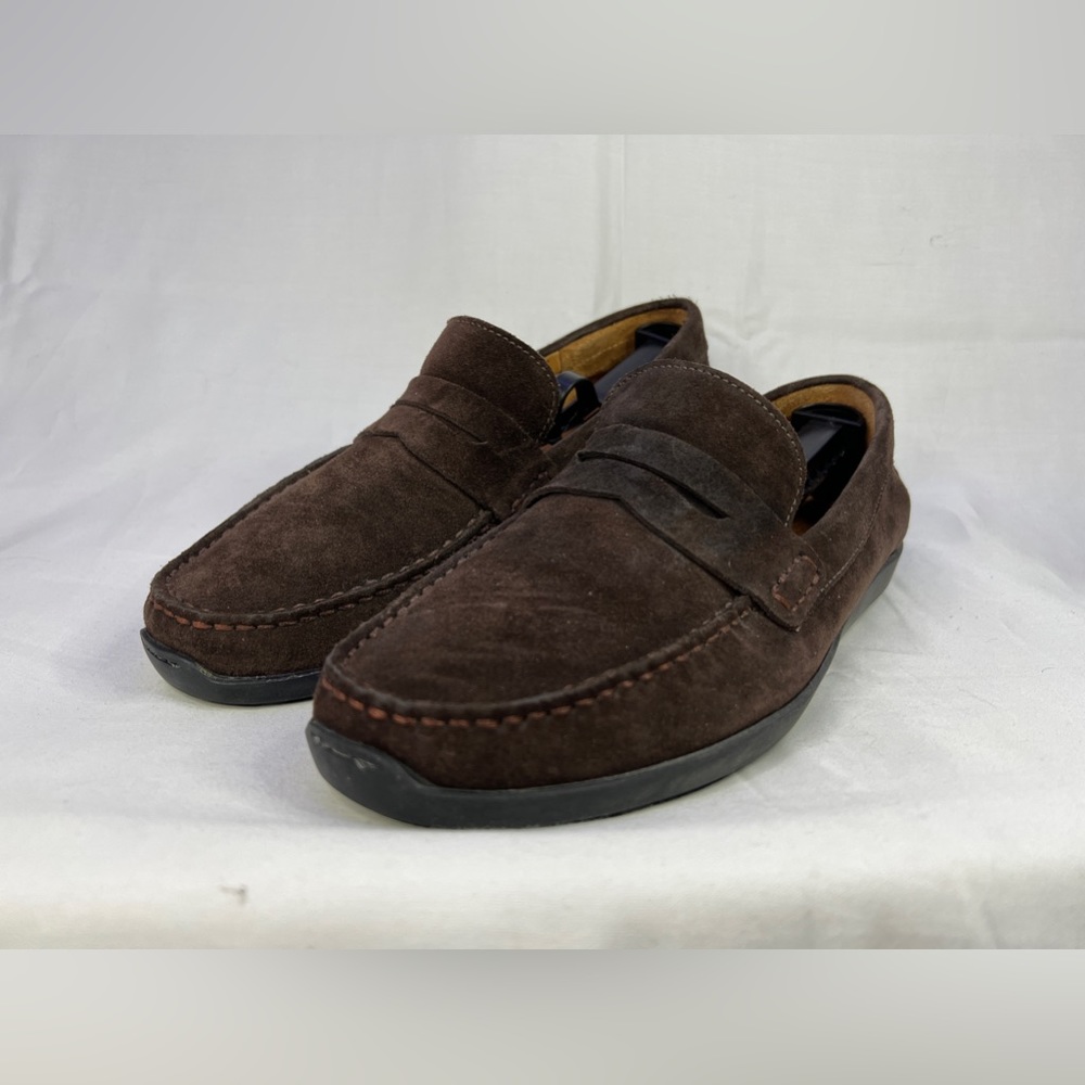 Samuel Hubbard Men's 10.5M "Free Spirit" Slip-On Driver Moc Brown Suede